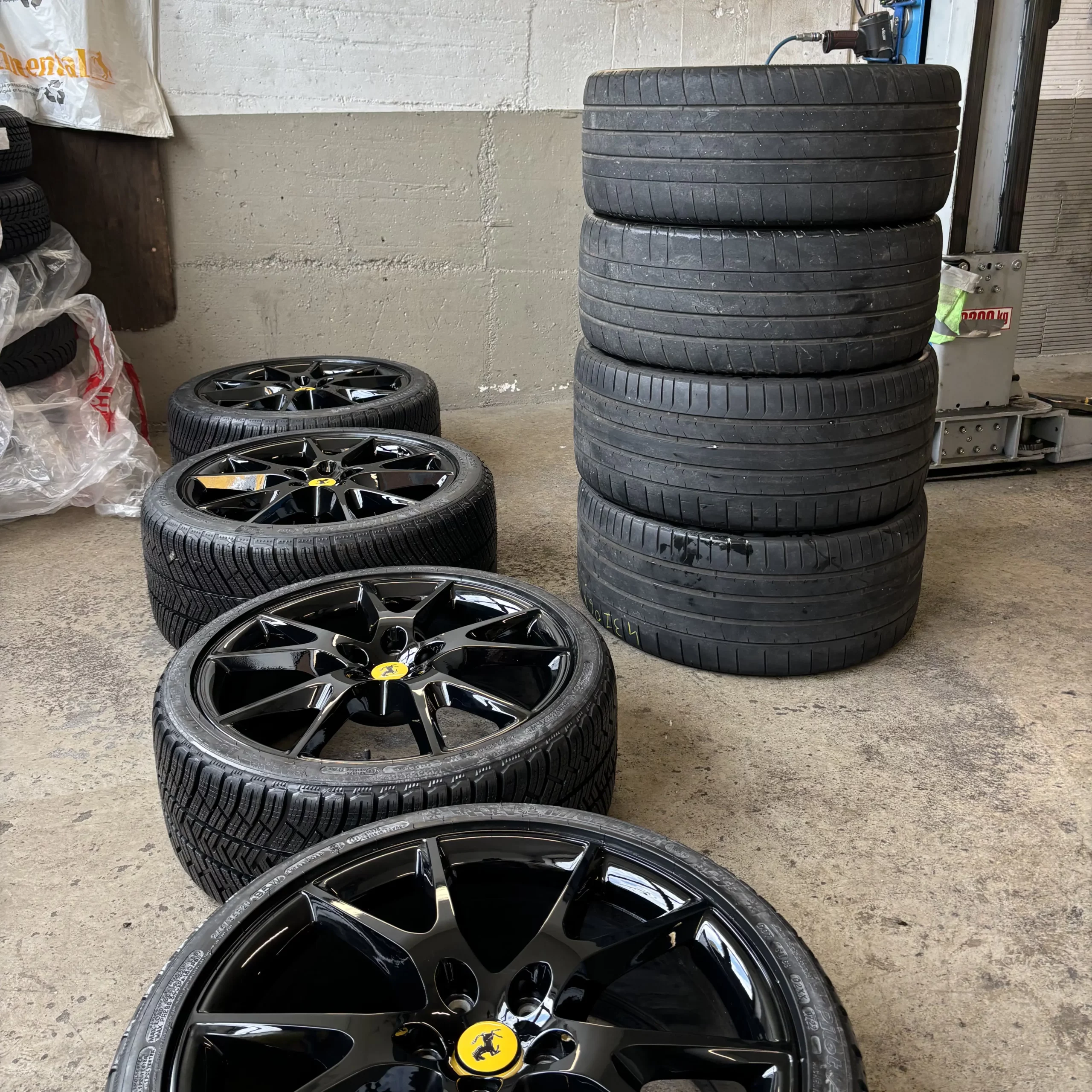 Changement pneus Ferrari Lausanne